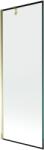 Mexen Next egyszárnyú fürdőszoba paraván 70 x 150 cm, fekete keret, arany - 895-070-000-00-70-50 (895-070-000-00-70-50)