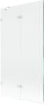 Mexen Lunar kádparaván 2-szárnyú bal 100 x 150 cm, átlátszó, fehér - 897-100-100-20-00-L (897-100-100-20-00-L)