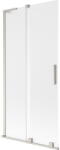 Mexen Velar L 2-szárnyú toló zuhanyfal 95 x 150 cm, fagyott, kefezett nikkel - 896-095-003-31-97 (896-095-003-31-97)