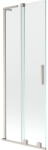 Mexen Velar L 2 szárnyú, toló fürdőszobai paraván 70 x 150 cm, átlátszó, matt nikkel - 896-070-003-01-97 (896-070-003-01-97)