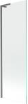 Mexen Next L fürdőkád paraván 1-szárnyú 60 x 150 cm, átlátszó, szálcsiszolt pisztoly szürke - 895-060-000-03-00-66 (895-060-000-03-00-66)