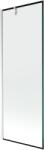 Mexen Next 1-szárnyú fürdőszobai paraván 70 x 150 cm, fekete keret, króm - 895-070-000-00-70-01 (895-070-000-00-70-01)