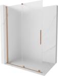 Mexen Velar toló zuhanyfal Walk-in 130 x 200 cm, zúzmarás 8 mm, csiszolt réz - 871-130-000-33-65 (871-130-000-33-65)