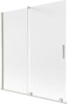 Mexen Velar 2-paneles toló zuhanyfal 150 x 150 cm, fagyos üveg, kefélt nikkel - 896-150-000-31-97 (896-150-000-31-97)