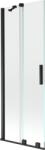 Mexen Velar kádparaván 2-szárnyú tolóajtós 70 x 150 cm, átlátszó, fekete - 896-070-000-01-70 (896-070-000-01-70)