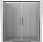 Mexen Rox Duo Toló Zuhanyajtó 180 cm, Átlátszó, Gun Szürke Kefe - 8C2-180-002-66-00 (8C2-180-002-66-00)