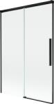 Mexen Rox kétrészes toló zuhanyfal 120 x 150 cm, átlátszó, fekete - 8C9-120-001-70-00 (8C9-120-001-70-00)