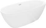 Mexen Luvo Slim szabadon álló kád 170 x 75 cm, fehér, krómozott túlfolyó - 52801707500-01 (52801707500-01)