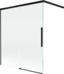 Mexen Rox 2-szárnyú kádparaván, 140 x 150 cm, átlátszó, fekete - 8C9-140-003-70-00 (8C9-140-003-70-00)
