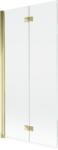 Mexen Mist 2-szárnyú, balos fürdőköpeny 90 x 150 cm, átlátszó, arany - 8A9-090-002-50-00-L (8A9-090-002-50-00-L)