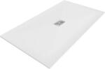 Mexen Hugo téglalap alakú SMC zuhanytálca 180 x 100 cm, fehér, inox takaróelem - 42101018-X (42101018-X)