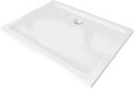 Mexen Flat slim 130 x 100 cm-es téglalap alakú zuhanytálca, fehér, króm szifonnal - 40101013 (40101013)