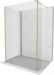 Mexen Kioto zuhanyfal Walk-in 105 x 90 x 30 cm, átlátszó, arany - 800-105-090-221-50-00-030 (800-105-090-221-50-00-030)