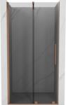 Mexen Velar 90 cm-es tolóajtós zuhanykabin, grafit, csiszolt réz - 871-090-000-41-65 (871-090-000-41-65)