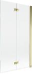 Mexen Mist kétrészes jobbos zuhanyfal 100 x 150 cm, átlátszó, arany - 8A9-100-002-50-00-P (8A9-100-002-50-00-P)