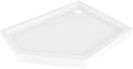Mexen Flow+ ötödszögű jobboldali zuhanytálca 90 x 80 cm, fehér fényes - 46P108090RH (46P108090RH)