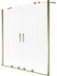 Mexen Velar Duo kádparaván 2-szárnyú toló 140 x 150 cm, zúzmarás, arany - 896-140-000-32-50 (896-140-000-32-50)