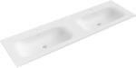 Mexen Vela 161 x 46, 5 cm dupla pultba süllyesztett mosdó, fehér matt - 25231601D (25231601D)