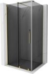 Mexen Velar tolóajtós zuhanykabin 90 x 75 cm, grafit, arany - 871-090-075-41-50 (871-090-075-41-50)