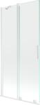 Mexen Velar 2-szárnyú toló kádparaván 95 x 150 cm, átlátszó, fehér - 896-095-000-01-20 (896-095-000-01-20)