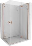 Mexen Mist-H L Duo jobbos, 85 x 120 cm-es nyíló zuhanykabin, átlátszó, fényes réz - 8A5L-085L-120P-65-00 (8A5L-085L-120P-65-00)