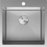 Mexen Solix acél mosogató 1-medencés 500 x 500 mm, inox HC - 6407501000-01HC (6407501000-01HC)