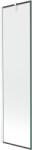 Mexen Next 1-szárnyú fürdőszobai paraván 50 x 150 cm, fekete keret, fehér - 895-050-000-00-70-20 (895-050-000-00-70-20)