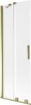 Mexen Velar kétszárnyú, tolózuhanyfal 70 x 150 cm, dér, arany - 896-070-000-31-50 (896-070-000-31-50)