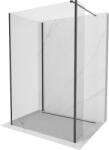 Mexen Kioto Walk-in zuhanyfal 110 x 95 x 40 cm, átlátszó, fekete - 800-110-095-221-70-00-040 (800-110-095-221-70-00-040)