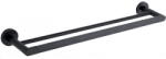 Mexen Tiber dupla törölközőtartó, fekete - 7050525-70 (7050525-70)