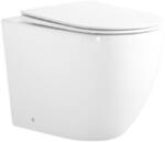 Mexen Lena álló wc csésze Rimless Tornado lassan záródó slim üléssel, duroplast, fényes fehér - 32224000T (32224000T)