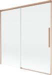 Mexen Rox 2-szárnyas, tolózáras zuhanyfal 160 x 150 cm, átlátszó, csiszolt réz - 8C9-160-001-65-00 (8C9-160-001-65-00)