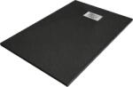 Mexen Hugo téglalap alakú SMC zuhanytálca 120 x 90 cm, fekete, inox fedél - 42709012-X (42709012-X)