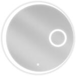 Mexen Ella kör alakú, LED-es, 70 cm-es fürdőszobai tükör sminktükörrel, 6000K, páramentes - 9811-070-070-611-00 (9811-070-070-611-00)