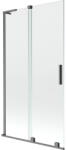 Mexen Velar L Kétszárnyú, tolható zuhanyfal 100 x 150 cm, átlátszó, matt szürke - 896-100-003-01-66 (896-100-003-01-66)