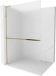 Mexen Kioto+ L zuhanyfal polccal, Walk-in 80 x 200 cm, matt üveg, arany - 800-080-123-50-30 (800-080-123-50-30)