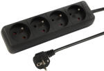 BLOW Prelungitor PR-470P 4-prize cu împământare 1, 5m negru 3x1, 5mm (98-763-)