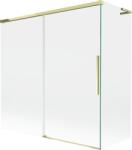 Mexen Rox L kádparaván, 2 szárnyú, 160 + 70 x 150 cm, áttetsző, arany - 8C9L-160-070-50-00 (8C9L-160-070-50-00)