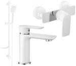 Mexen Alfa DF62 zuhanykészlet, fehér/króm - 745704DF62-02 (745704DF62-02)