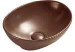 Mexen Elza asztali mosdókagyló 40 x 33 cm, barna matt - 21014068 (21014068)
