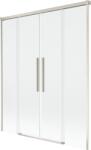 Mexen Rox 2-szárnyas tolható fürdőszobai paraván 160 x 150 cm, átlátszó, matt nikkel - 8C9-160-002-97-00 (8C9-160-002-97-00)