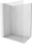 Mexen Kioto-X L Walk-in zuhanyfal 80 x 200 cm, átlátszó 10 mm, kefélt nikkel - 800-080-107-97-00-X (800-080-107-97-00-X)