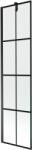 Mexen Next 1-szárnyú fürdőszobai paraván, 50 x 150 cm, fekete rács, fekete - 895-050-000-00-77-70 (895-050-000-00-77-70)