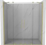 Mexen Velar Duo toló zuhanyajtó 200 cm, átlátszó, arany szálcsiszolt - 871-200-000-02-55 (871-200-000-02-55)