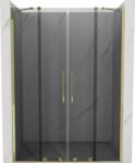 Mexen Velar Duo tolóajtós zuhanykabin 140 cm, grafit, arany - 871-140-000-42-50 (871-140-000-42-50)