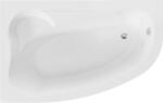 Mexen Westa sarok kád bal 160 x 100 cm, fehér - 560116010001 (560116010001)