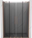 Mexen Velar L Duo tolóajtós zuhanyajtó 140 cm, grafit, csiszolt réz - 871-140-003-42-65 (871-140-003-42-65)