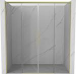 Mexen Rox toló zuhanyajtó 170 cm, átlátszó, arany kefe - 8C2-170-002-55-00 (8C2-170-002-55-00)