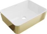 Mexen Catia 48 x 37 cm-es pult feletti mosdó, fehér/arany - 21314806 (21314806)