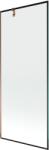 Mexen Next 1-szárnyú zuhanyfal 80 x 150 cm, fekete keret, rózsaarany - 895-080-000-00-70-60 (895-080-000-00-70-60)